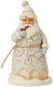 Jim Shore 6015154N Woodland Carved Santa With Pipe Figurine