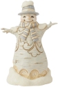 Jim Shore 6015155 Woodland Carved Snowman In Hat Figurine