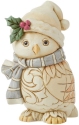 Jim Shore 6015156 Woodland Owl with Scarf Figurine