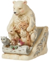 Jim Shore 6015159N Woodland Animals on Toboggan Figurine