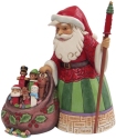 Jim Shore 6015167N Santa with PEZ Toy Bag Figurine
