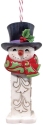 Jim Shore 6015170N Snowman Pez Dispenser Ornament