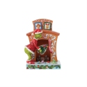 Jim Shore 6015214 Grinch Pushing Tree Up Chimney Figurine