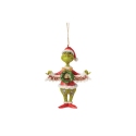 Jim Shore Dr Seuss 6015226 Grinch Holding Banner Ornament