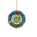 Jim Shore 6015230 Grinch Bust in Wreath Ornament