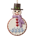 Jim Shore 6015439N Gingerbread Snowman Cookie Ornament