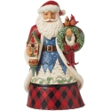 Jim Shore 6015440N Highland Glen Santa & Cardinals Figurine