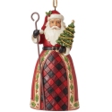 Jim Shore 6015441N Highland Glen Santa & Staff Ornament