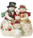 Jim Shore 6015443N Hghland Glen LED Snowman Family Figurine