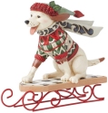 Jim Shore 6015445N Highland Glen Dog on Sled Figurine