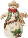 Jim Shore 6015458N Cowboy Snowman Figurine