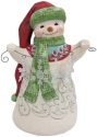 Jim Shore 6015459 Snowman with Long Hat Figurine