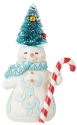 Jim Shore 6015468N Pint Size Snowman With Sisal Tree Figurine