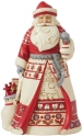 Jim Shore 6015482 Nordic Noel Santa with Bag Figurine