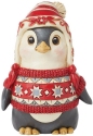 Jim Shore 6015486N Nordic Noel Penguin In Sweater Figurine