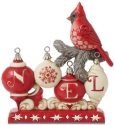 Jim Shore 6015487 Nordic Noel Christmas Cardinal Figurine