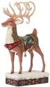 Jim Shore 6015489N Holiday Manor Deer Figurine