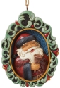 Jim Shore 6015493N Holiday Manor Santa Ornament