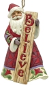 Jim Shore 6015512 Santa Believe Ornament