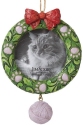 Jim Shore 6015515 Cat Wreath Frame Ornament