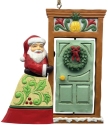 Jim Shore 6015517N Santa at Doorway Rotating Ornament