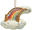 Jim Shore 6015518 Cat or Dog Rainbow Bridge Ornament