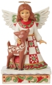 Jim Shore 6015532N Christmas Angel with Deer Figurine
