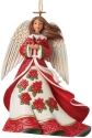 Jim Shore 6015537 Christmas Angel with Cardinals Figurine