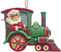 Jim Shore 6015540 Santa in Train Ornament