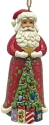 Jim Shore 6015541 Santa Tree On Coat Ornament