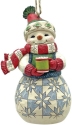 Jim Shore 6015543 Snowman with Cocoa Ornament
