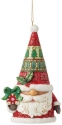 Jim Shore 6015544 Santa Claus Gnome & Gift Ornament