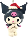 Jim Shore 6015967 Kuromi Santa Hat Christmas Ornament