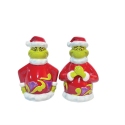 Jim Shore Dr Seuss 6015969 Grinch Naughty and Nice Salt and Pepper