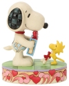 Jim Shore Peanuts 6017864N Snoopy and Woodstock With Gifts Figurine