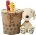 Jim Shore Peanuts 6017874N Snoopy and Woodstock With Boba Figurine