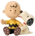 Jim Shore Peanuts 6017915N Charlie Brown with Snoopy Figurine
