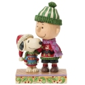 Jim Shore Peanuts 6018686N Snoopy and Charlie Christmas Sweaters Figurine