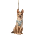 Jim Shore 6019339N Dog German Shepherd Hanging Ornament