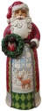Jim Shore ND4059915 Santa Holding Wreath Statue