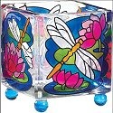 Joan Baker Designs CCM1014I Dragonfly Water Lilies Candleware 1 EACH