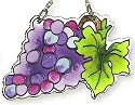 Joan Baker Designs SSM1007 Grapes Water Cut Suncatcher