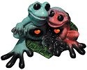 Kitty's Critters 8253 Toadly in Love Lights up Figurine Frog