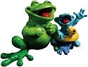 Kitty's Critters 8688 Just Keep Swimmin' Figurine Frog