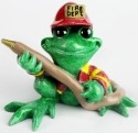 Kitty's Critters 8707 Code Red Figurine Frog