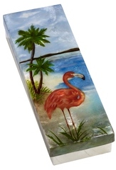Kubla Crafts Capiz 1277- Flamingo Long Capiz Box