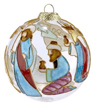 Kubla Crafts Cloisonne KUB 0 1303H Nativity Wisemen Cloisonne Glass Ball