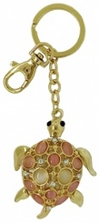 Kubla Crafts Bejeweled Enamel KUB 00 1473 Sea Turtle Key Ring