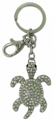 Kubla Crafts Bejeweled Enamel KUB 00 1497 Sea Turtle Key Ring