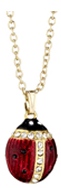 Kubla Crafts Bejeweled Enamel KUB 00 4006N Enamel Ladybug Necklace